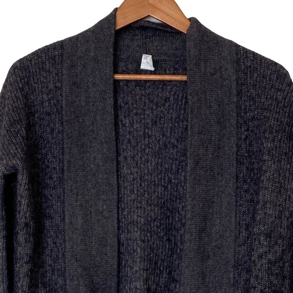 J. Crew Ribbed Open Front Alpaca Merino Wool Blend Cardigan, Size X-Small - Picture 4 of 9